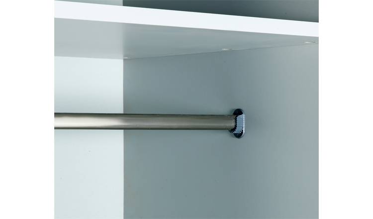 Habitat Holsted 180cm Sliding Wardrobe - White Gloss