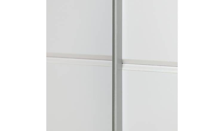 Habitat Holsted 180cm Sliding Wardrobe - White Gloss
