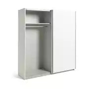 Habitat Holsted 180cm Sliding Wardrobe - White Gloss