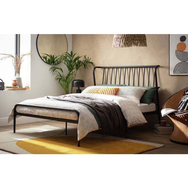 Habitat Kanso Double Metal Bed Frame - Black