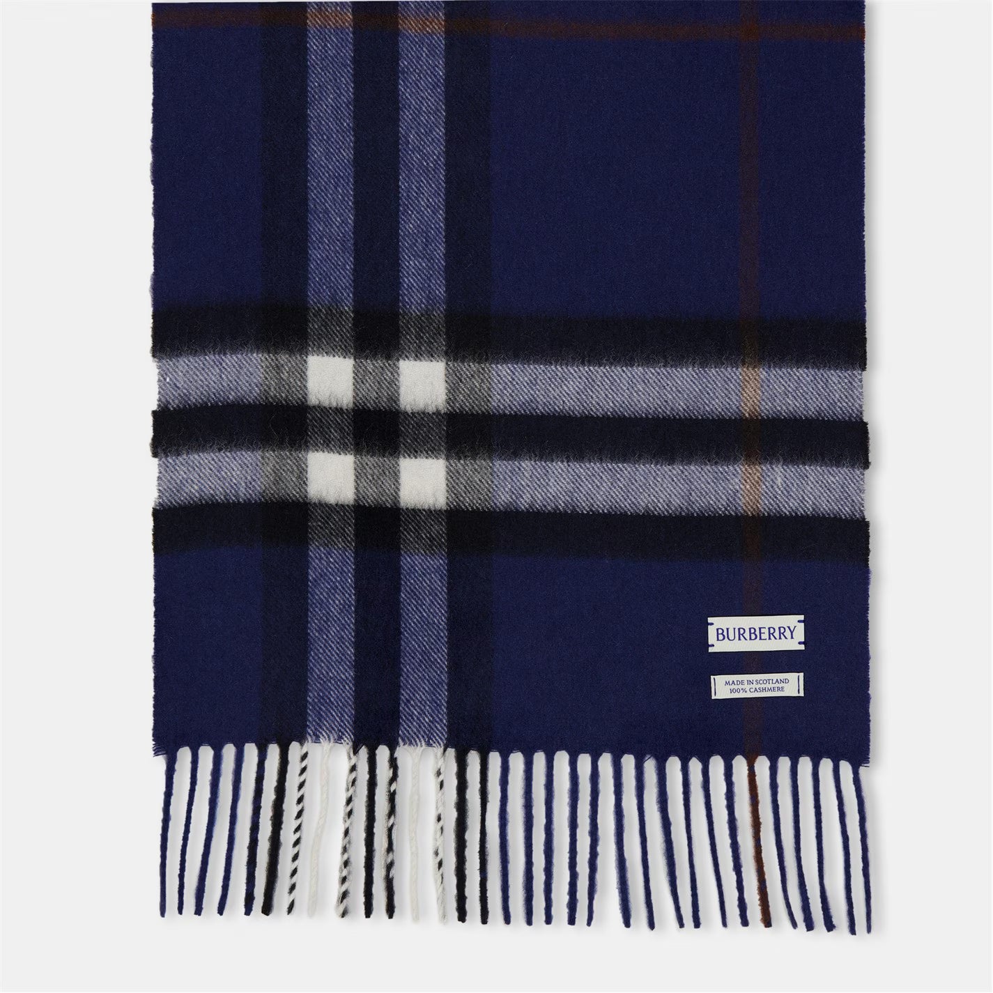 Unisex Check Cashmere Scarf