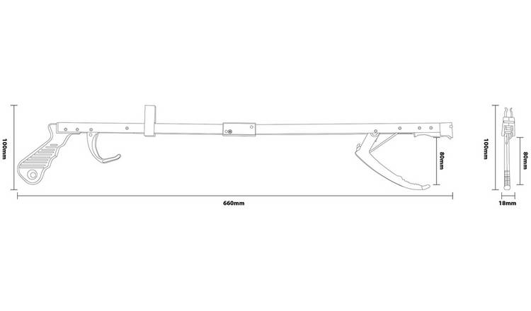 Aidapt Folding Handy Reacher Grab Stick