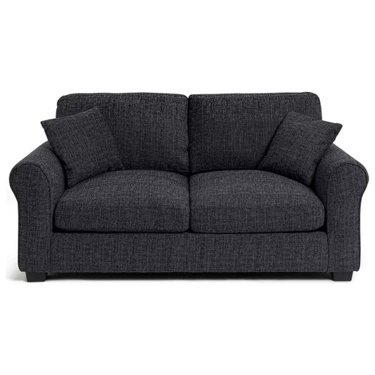 Argos Home Lisbon Fabric 2 Seater Sofa Bed - Charcoal