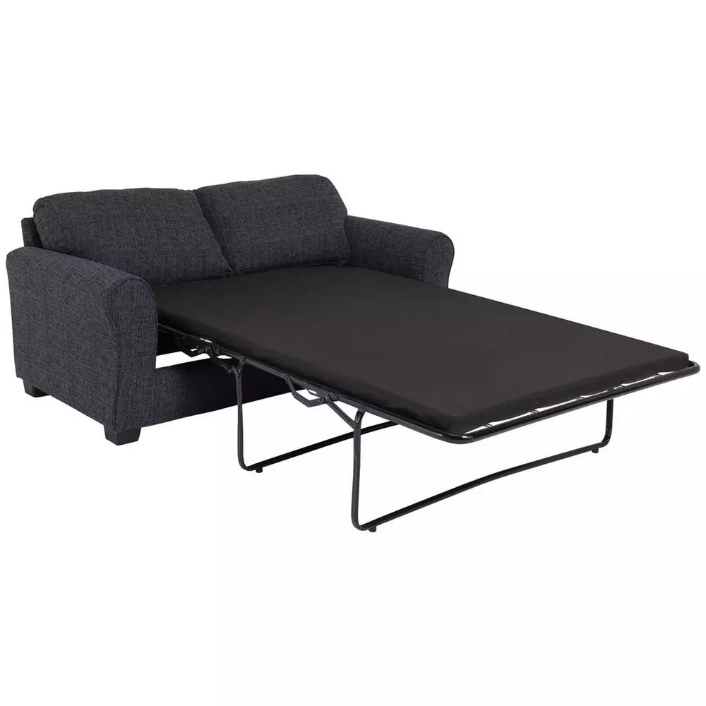 Argos Home Lisbon Fabric 2 Seater Sofa Bed - Charcoal