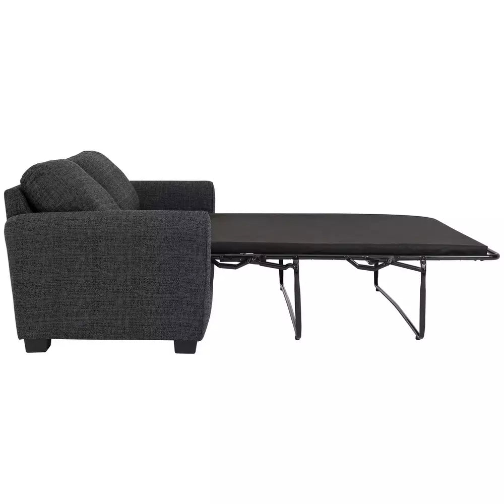 Argos Home Lisbon Fabric 2 Seater Sofa Bed - Charcoal