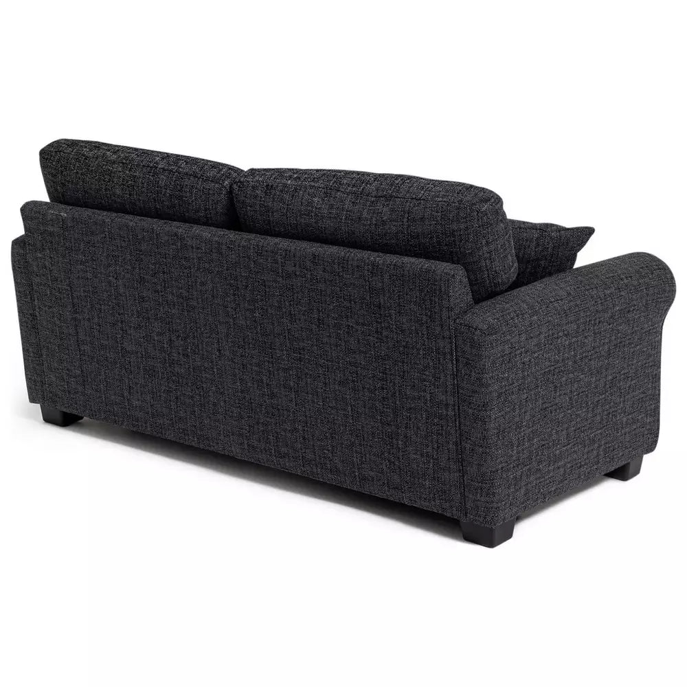 Argos Home Lisbon Fabric 2 Seater Sofa Bed - Charcoal