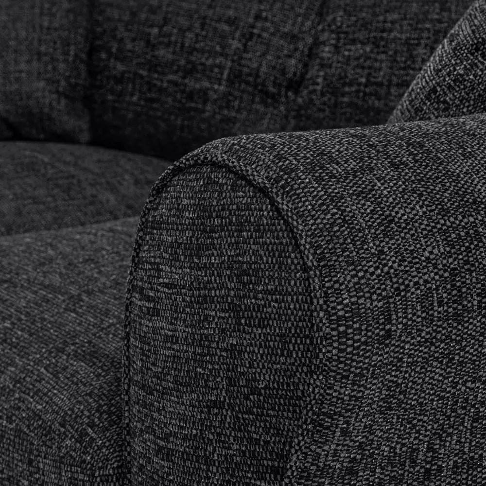 Argos Home Lisbon Fabric 2 Seater Sofa Bed - Charcoal