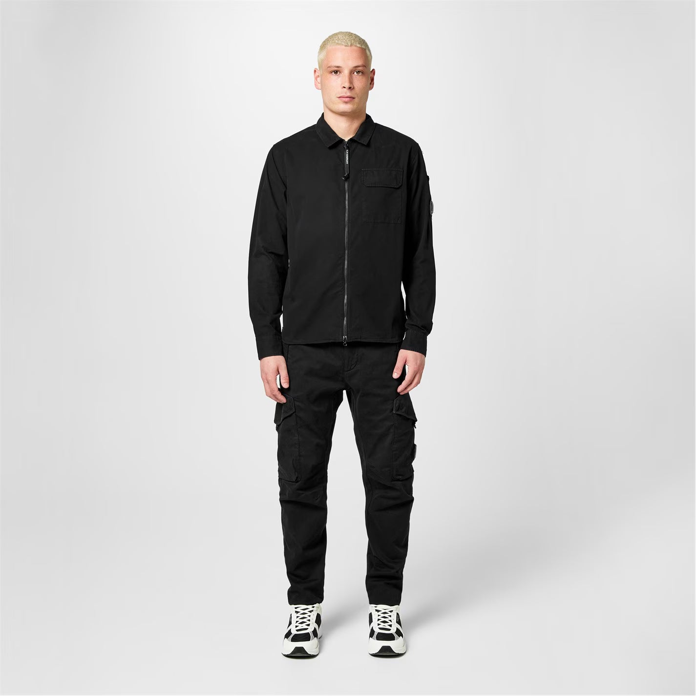 Men's Gabardine Lens Cotton Long Sleeve Overshirt