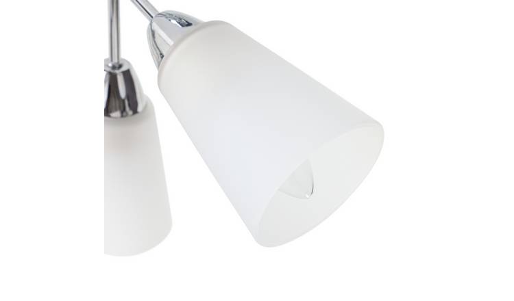 Argos Home Parton 3 Light Flush to Ceiling Light - Chrome