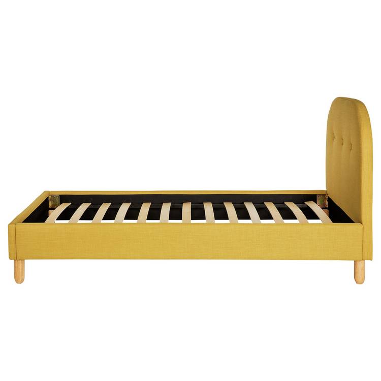Habitat Elin Single Fabric Bed Frame - Mustard
