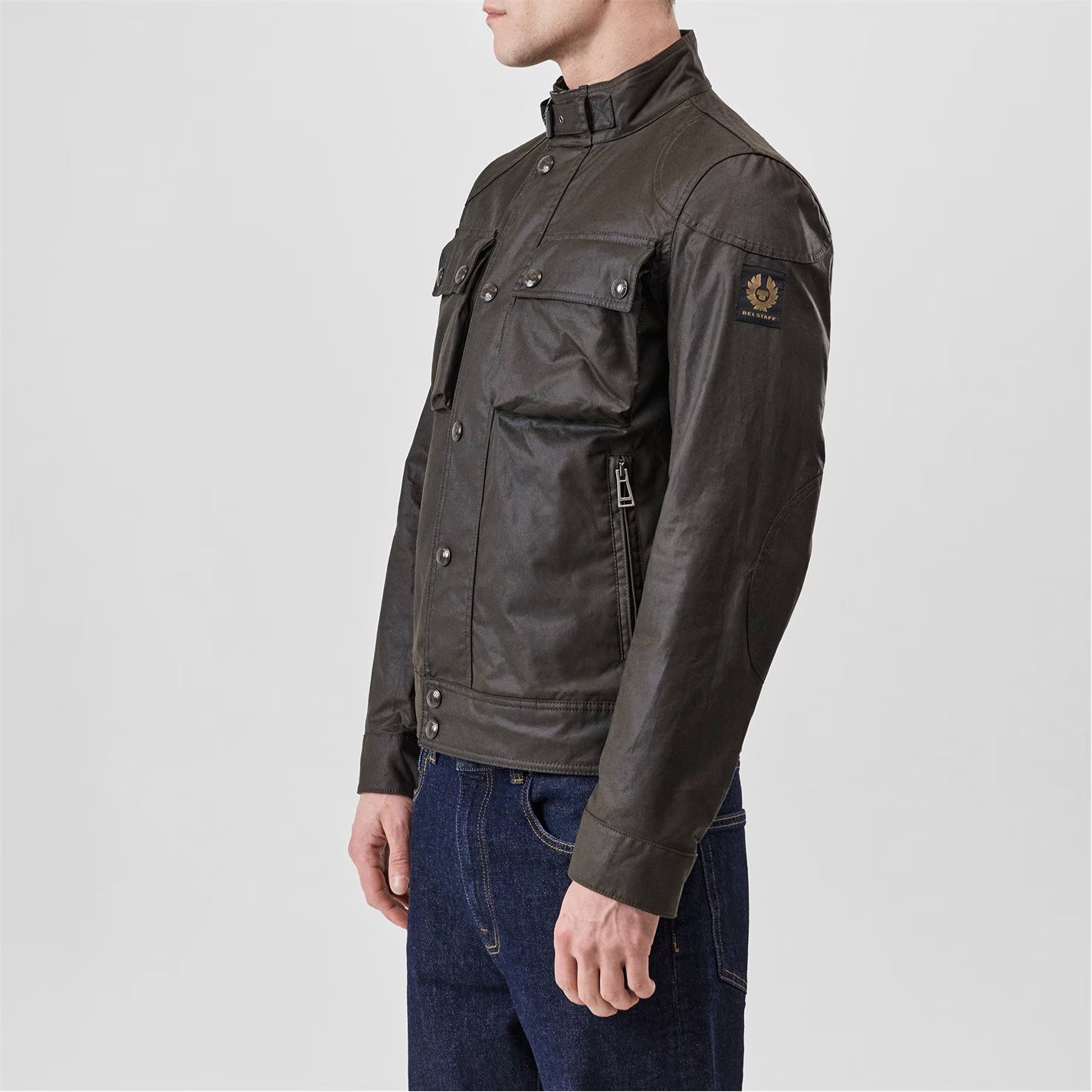 Men's Racemaster Waxed Cotton Long Sleeve Funnel Neck Wax Jacket