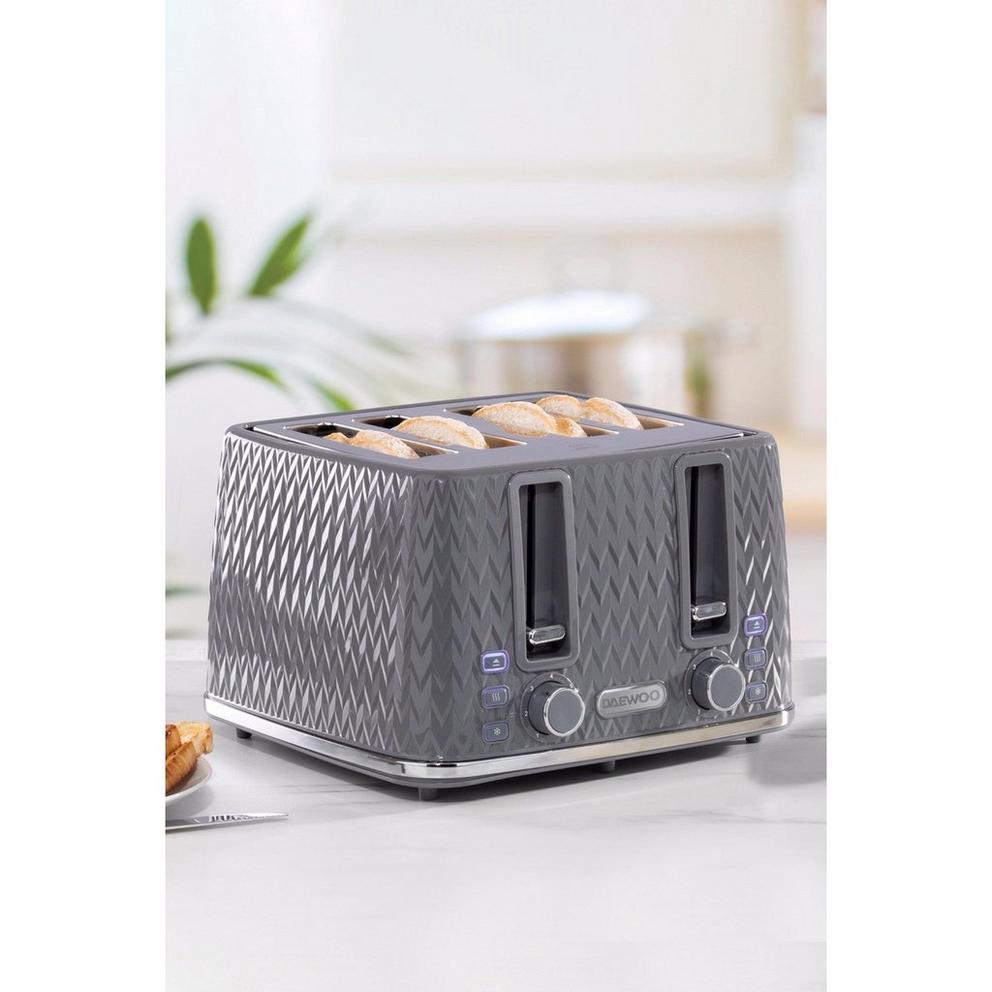 ARGYLE 4 SLICE TOASTER DARK GREY