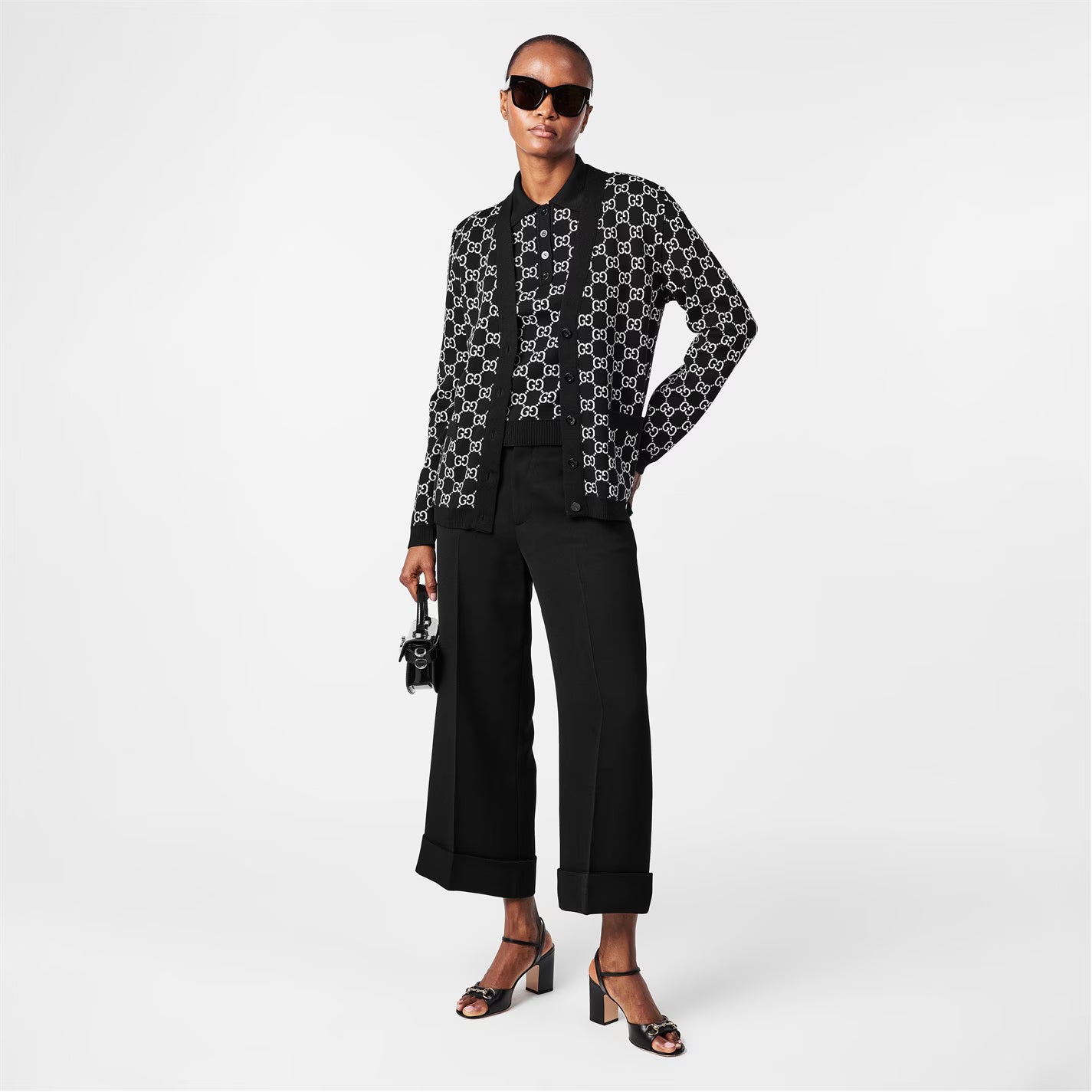GUCCI GG Reversible Jacquard Cardigan