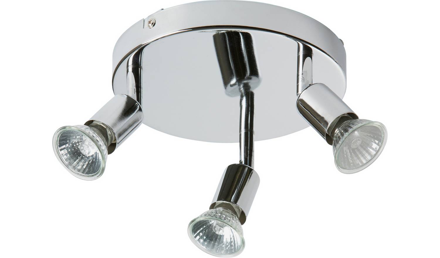 Argos Home Cromer 3 Spotlight Ceiling Plate - Silver