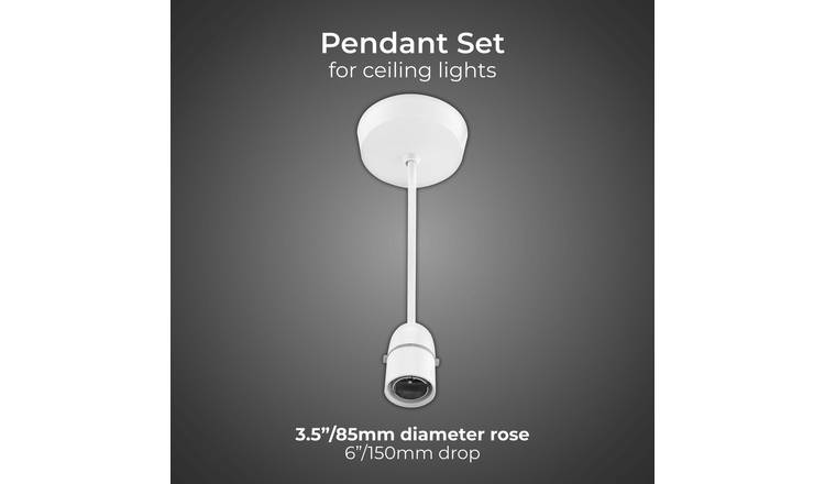 BG Ceiling Rose with BC Light Bulb Fitting