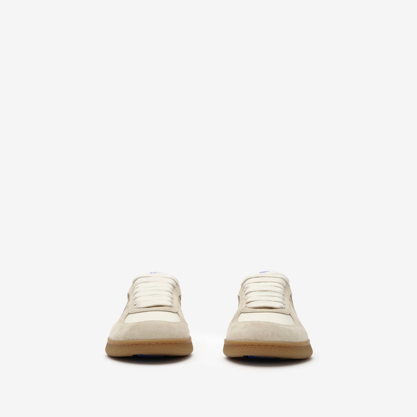 Leather, Suede and Check Terrace Sneakers