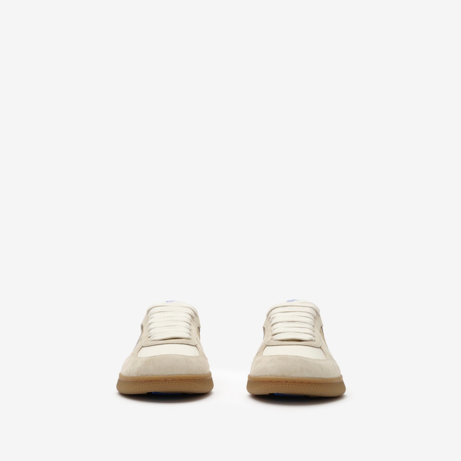 Leather, Suede and Check Terrace Sneakers
