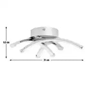 Argos Home Criss Cross Flush to Ceiling Light - Chrome