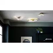 Argos Home Criss Cross Flush to Ceiling Light - Chrome