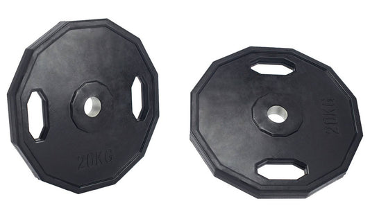 Pro Fitness Olympic Rubber Weight Plates 2 x 20kg