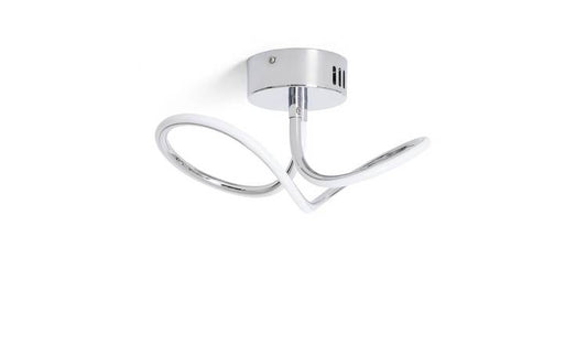 Argos Home Bow Flush to Ceiling Light - Chrome