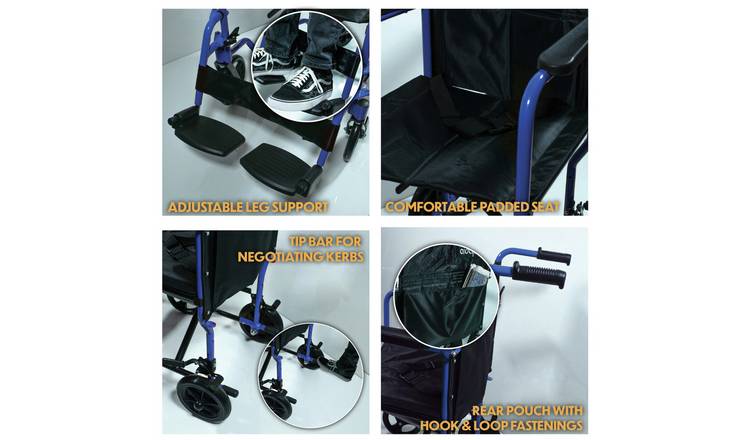 Aidapt Aluminium Compact Blue Transit Chair