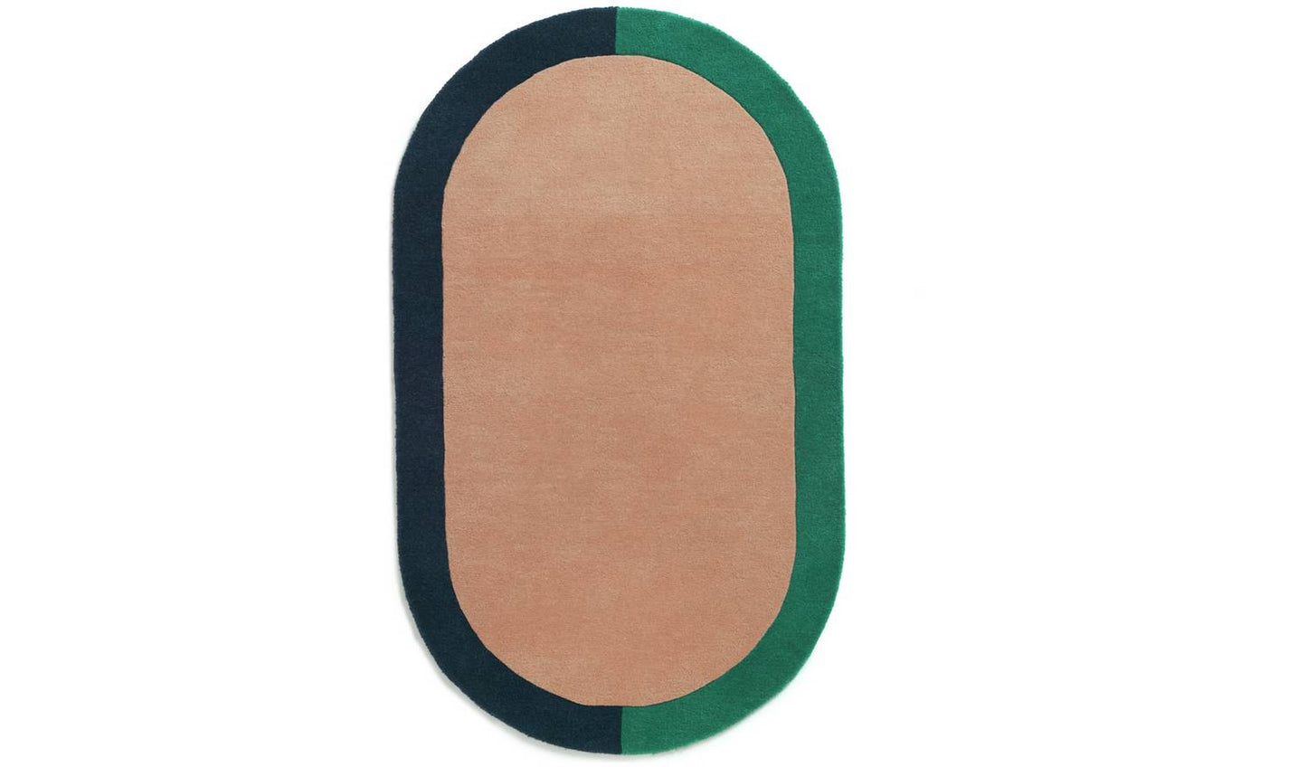 Habitat Studio Two-tone Border Wool Rug -100x170cm