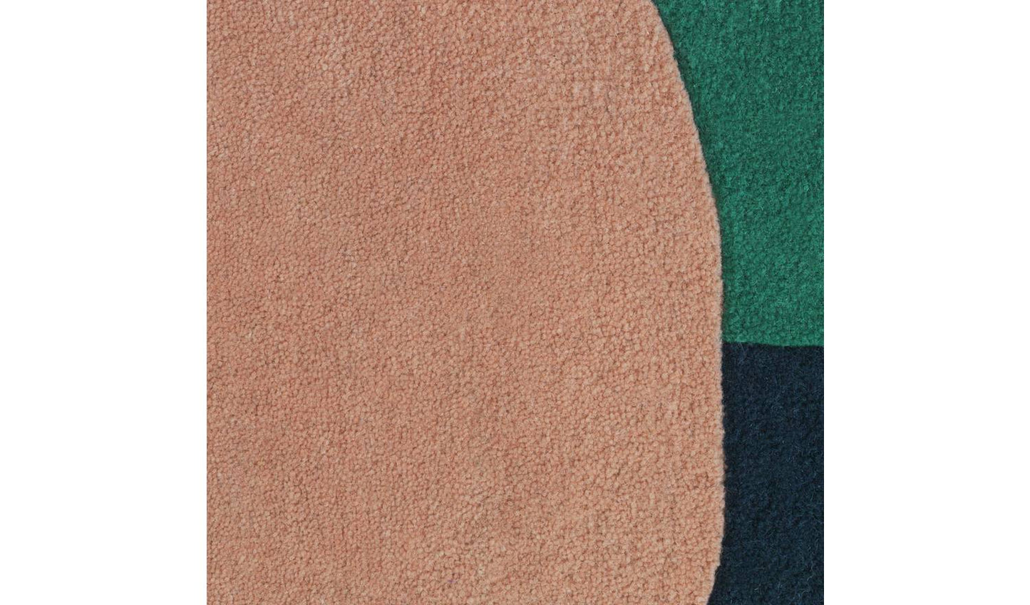 Habitat Studio Two-tone Border Wool Rug -100x170cm