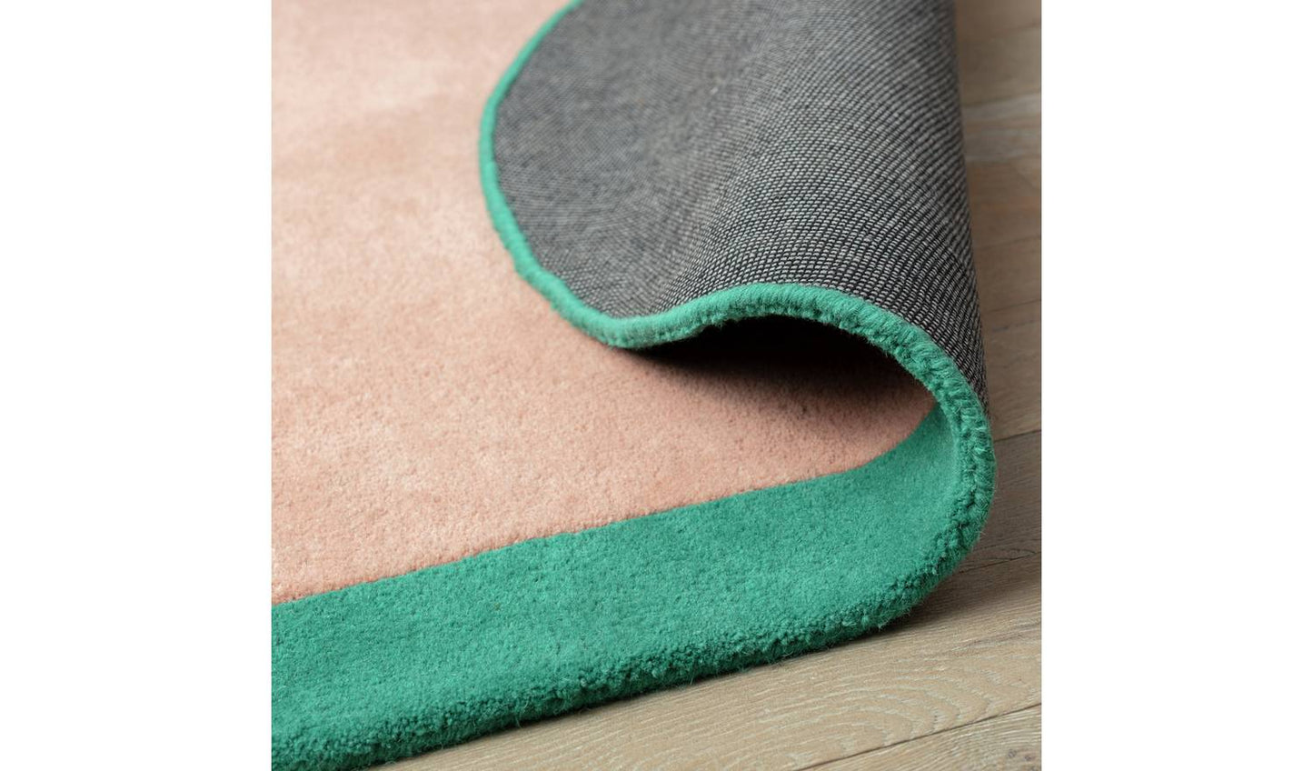 Habitat Studio Two-tone Border Wool Rug -100x170cm