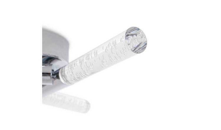 Argos Home Bubble 3 Light Flush to Ceiling Light - Chrome