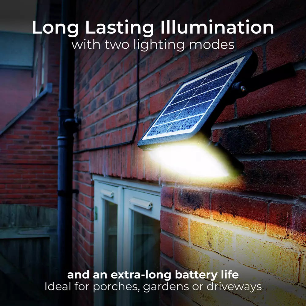 Luceco 5W Solar PIR Outdoor Floodlight