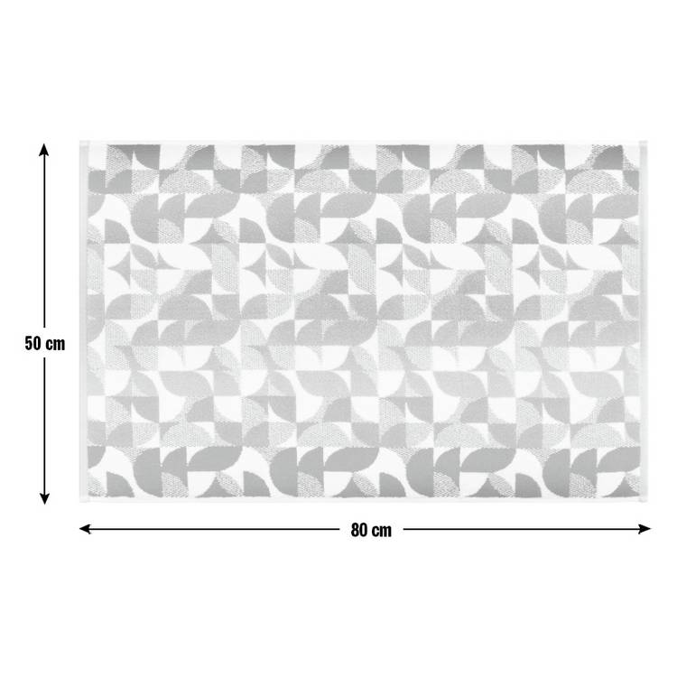 Habitat Geometric Bath Mat - Blue & Green
