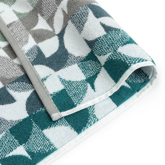 Habitat Geometric Bath Mat - Blue & Green