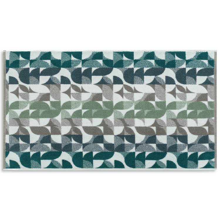 Habitat Geometric Bath Mat - Blue & Green