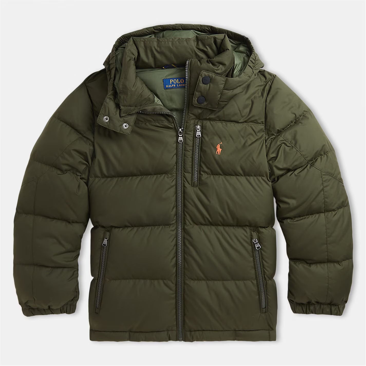 Kids' Duck Down Hooded Long Sleeve Short Puffer Jacket