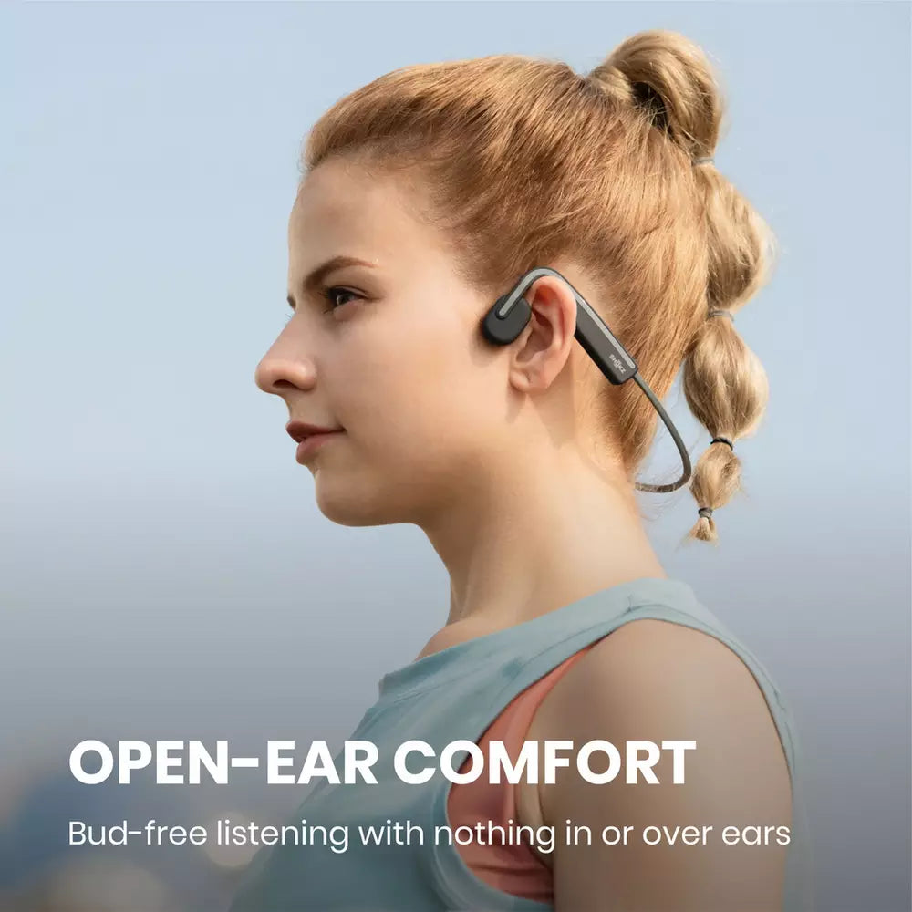 Shokz OpenMove Wireless Bluetooth Headphones - Grey