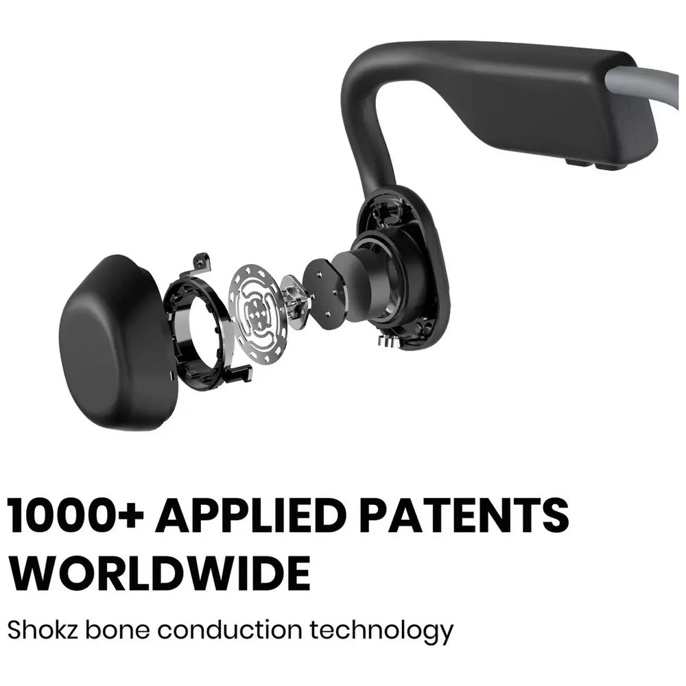 Shokz OpenMove Wireless Bluetooth Headphones - Grey