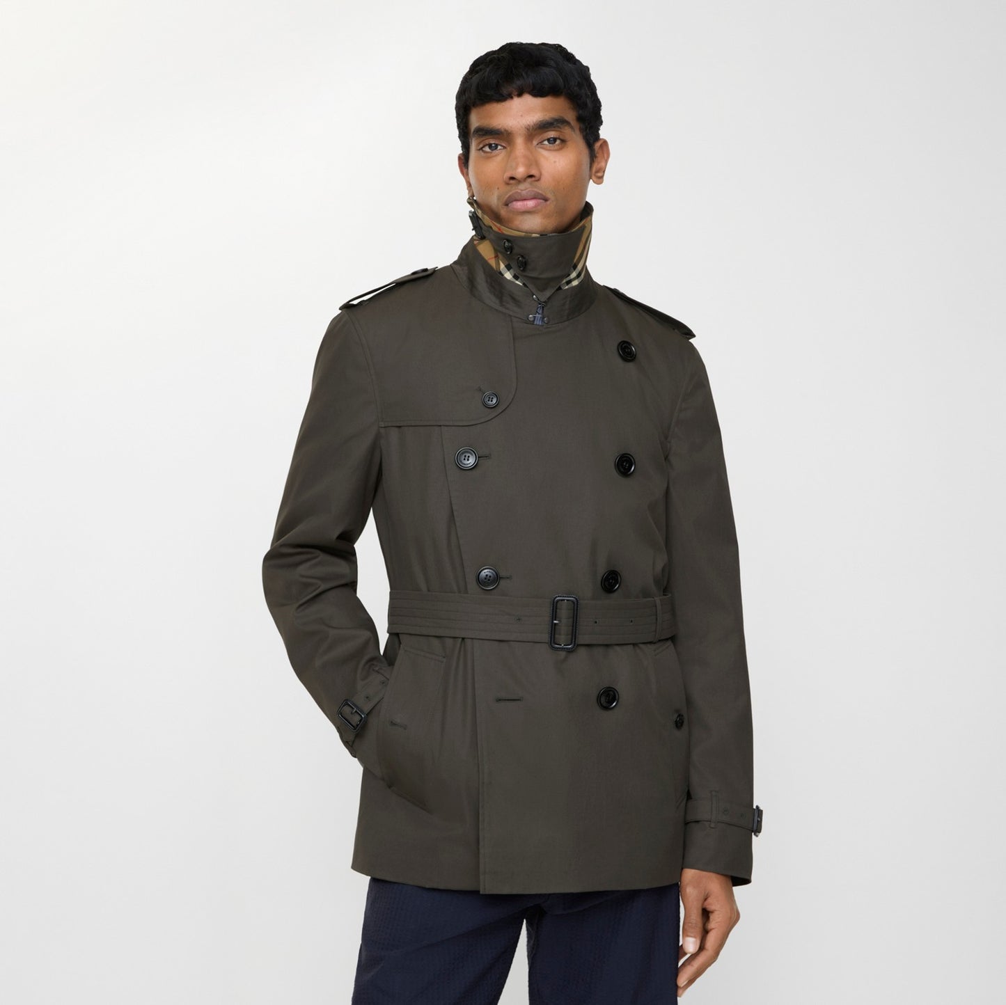 Extra-short Tropical Gabardine Kensington Trench Coat