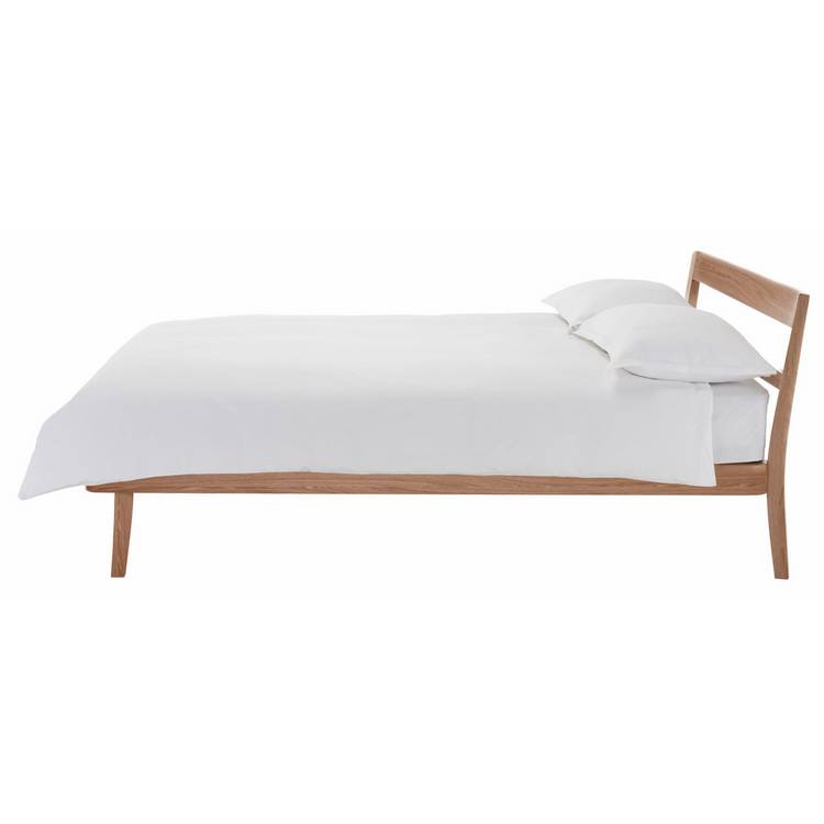 Habitat Tatsuma Double Wooden Bed Frame - Ash