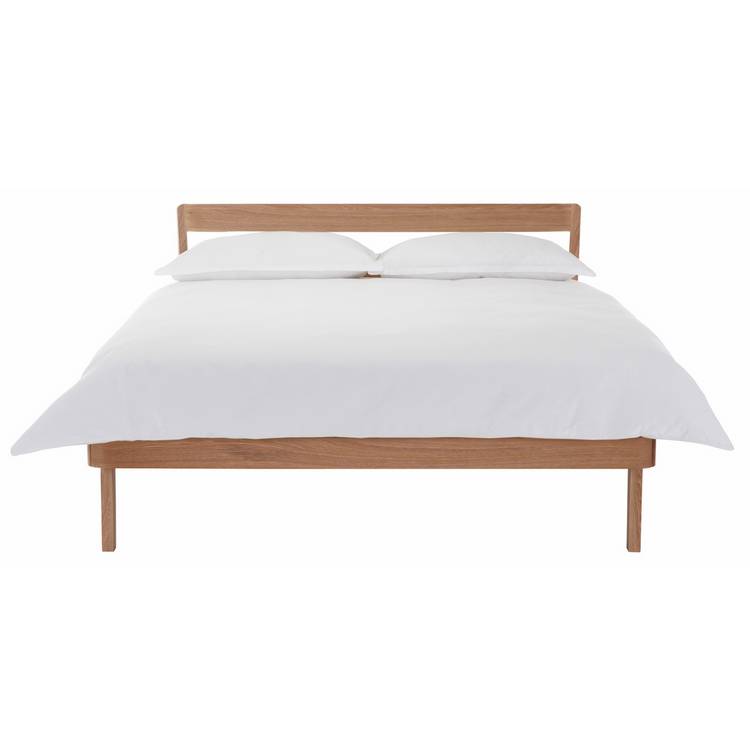 Habitat Tatsuma Double Wooden Bed Frame - Ash
