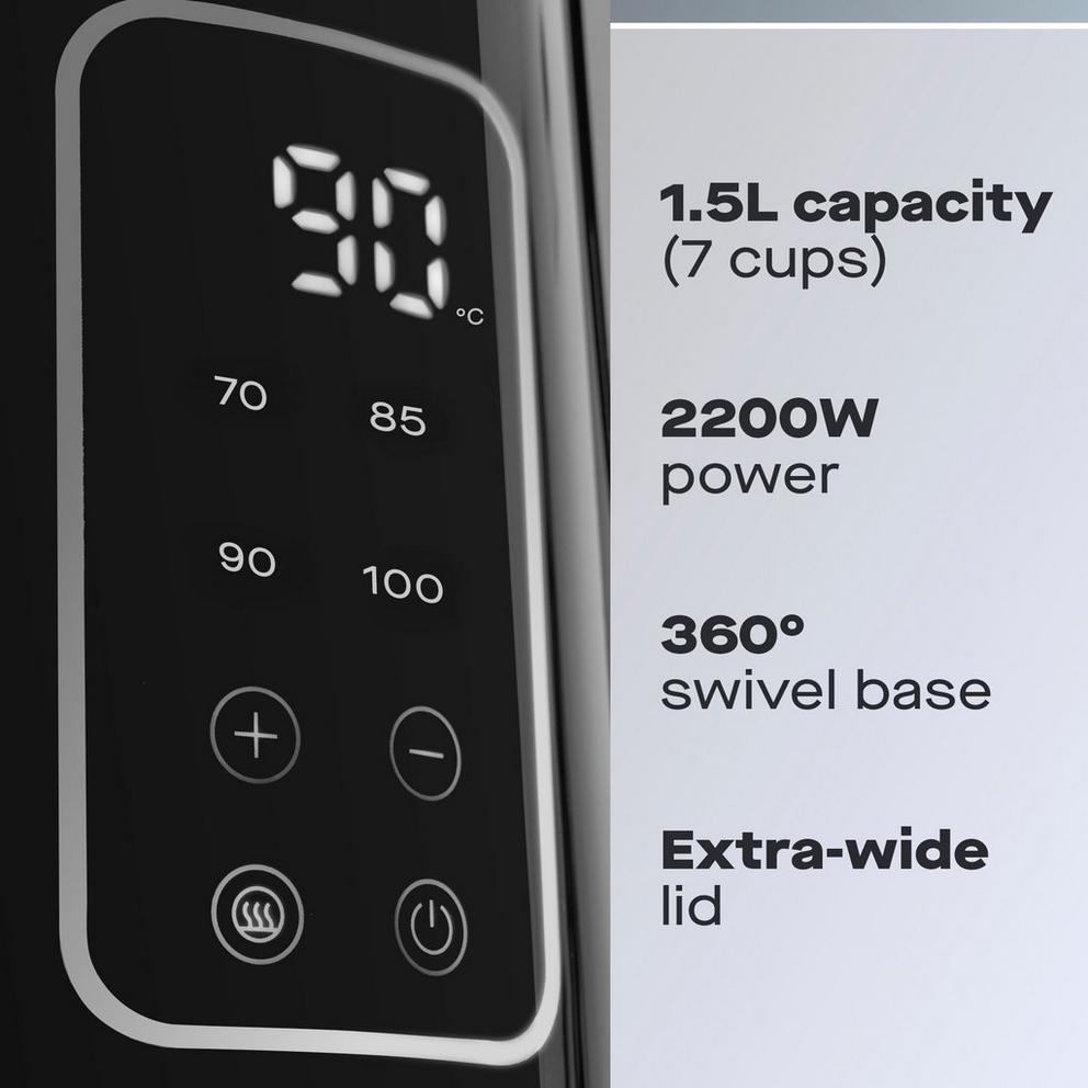 1.7L Black Digital Kettle