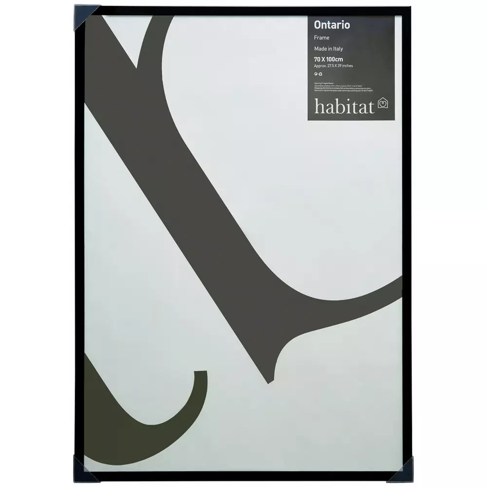 Habitat Ontario Black Wooden Picture Frame - 28x39"