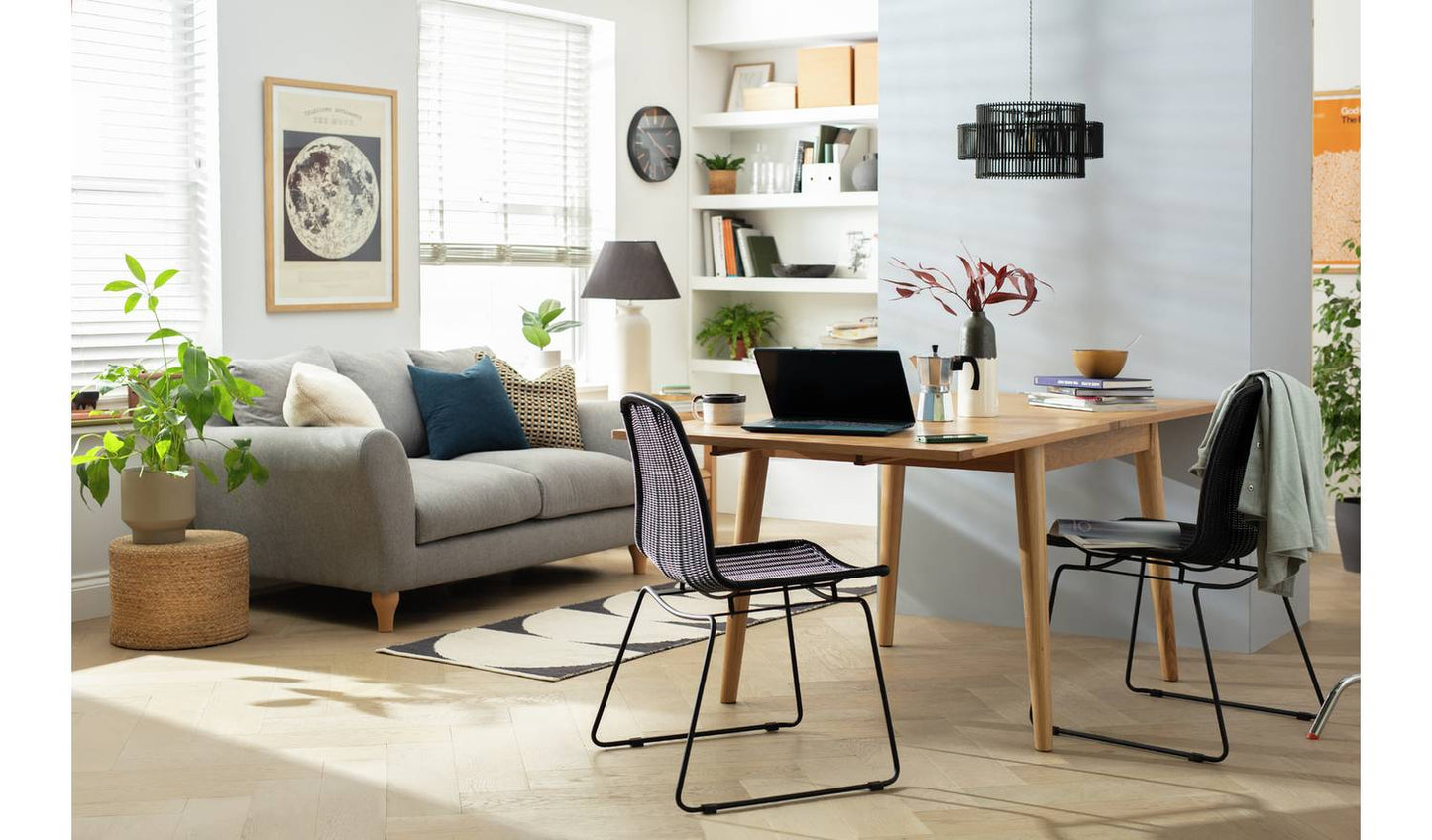 Habitat Lincoln Oak Veneer 4 - 8 Seater Dining Table