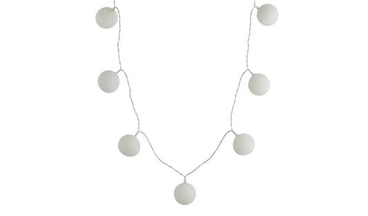 Argos Home Ball String Lights - White