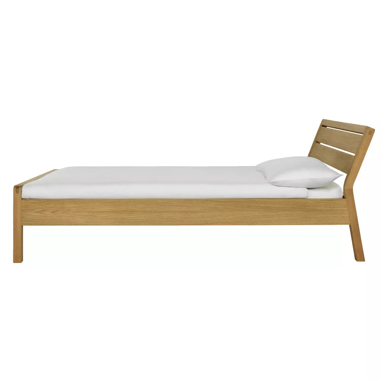 Habitat Radius Single Wooden Bed Frame - Oak