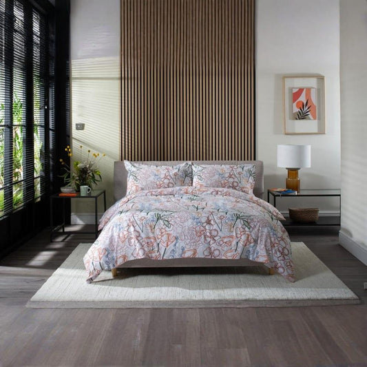 Naive Floral Cotton Duvet Cover Set