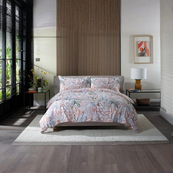 Naive Floral Cotton Duvet Cover Set