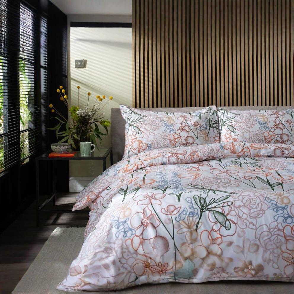 Naive Floral Cotton Duvet Cover Set