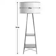 Habitat Thasia Floor Lamp - Black and White