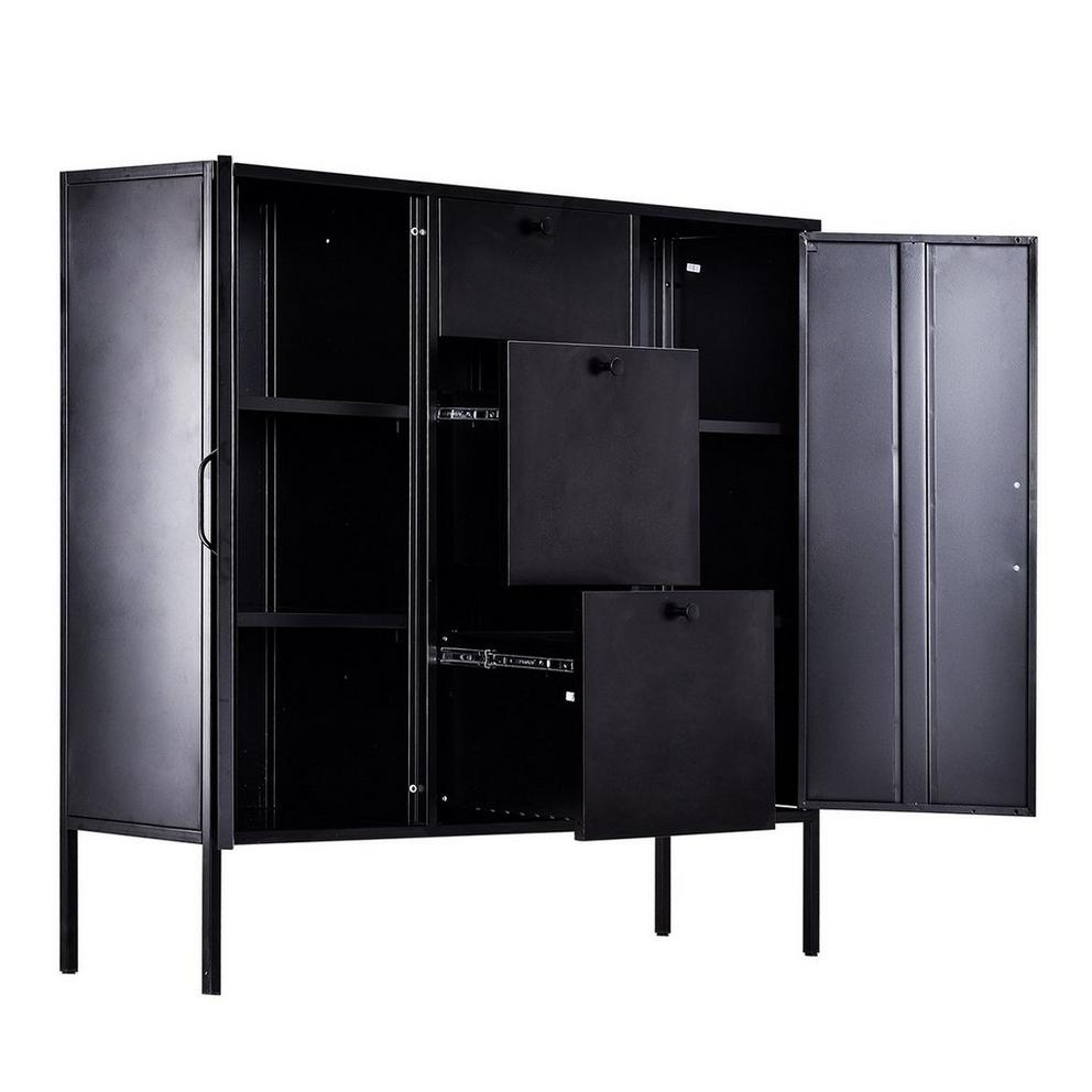 Storage Cabinet with Drawers and Shelves Sideboard Organizer for Living Room and Office